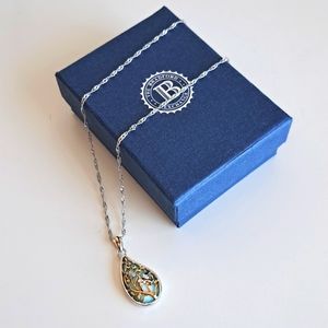 Diamond Pendant with 18K Gold and Sterling Silver by The Bradford Exchange